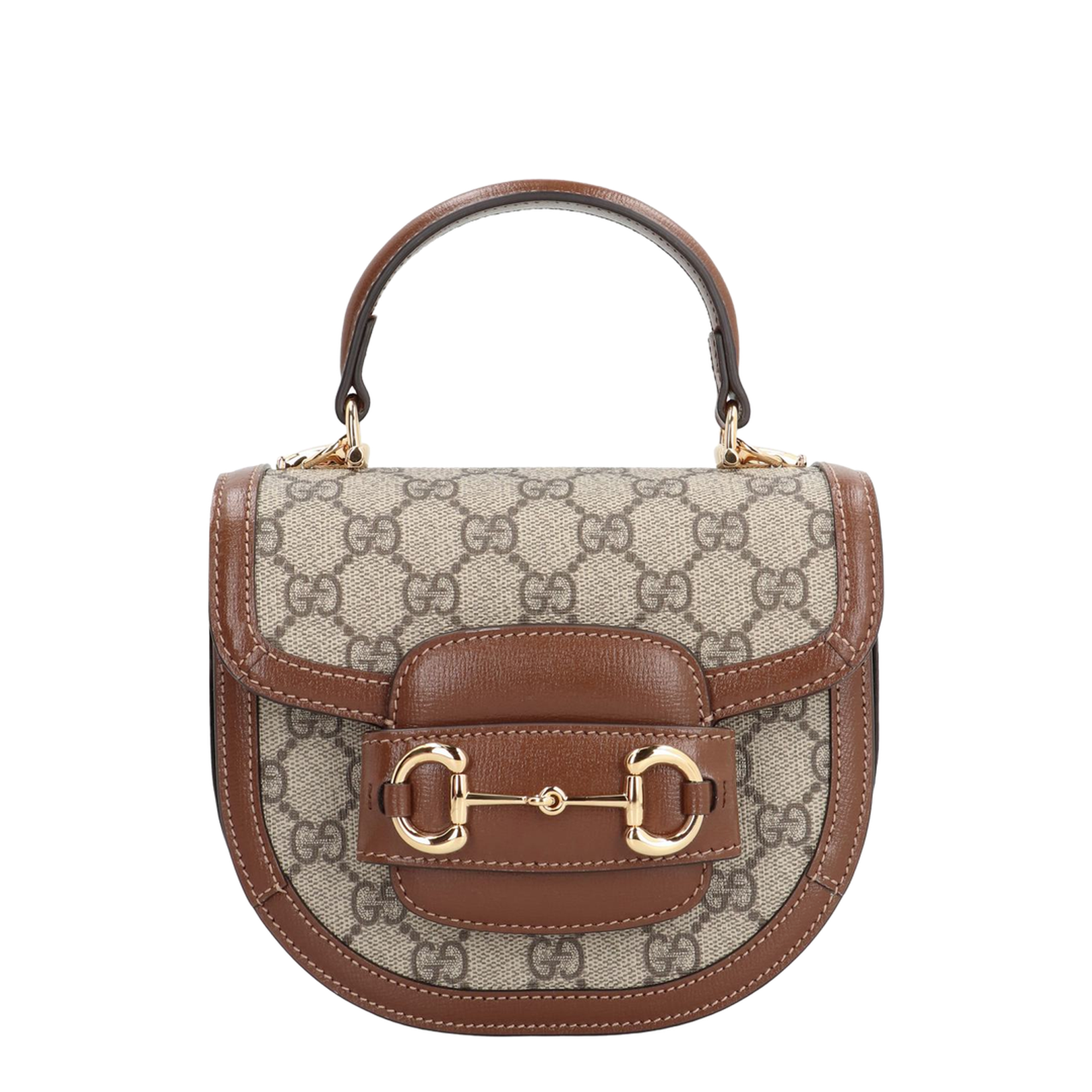 Horsebit 1955 Small Leather Shoulder Bag - Brown - Image 4