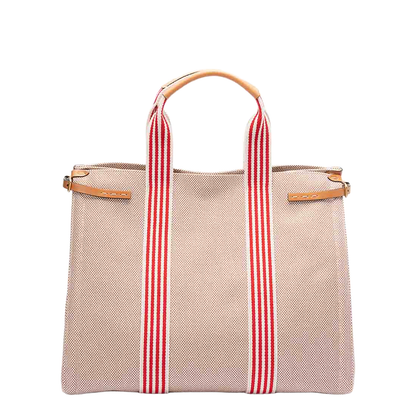 Two-tone Canvas Antibes Shopping Bag - Image 5