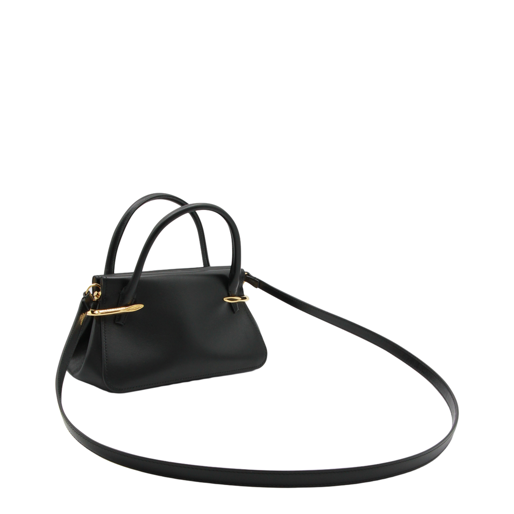 Pinch Mini Handbag Leather Black - Image 4