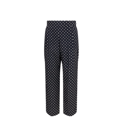 Polka Dot Cr Pe De Chine Pants - Image 1