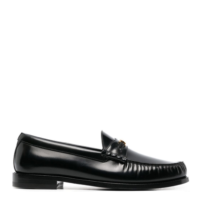 Triomphe Loafer in Polished Bull - Black - Image 1