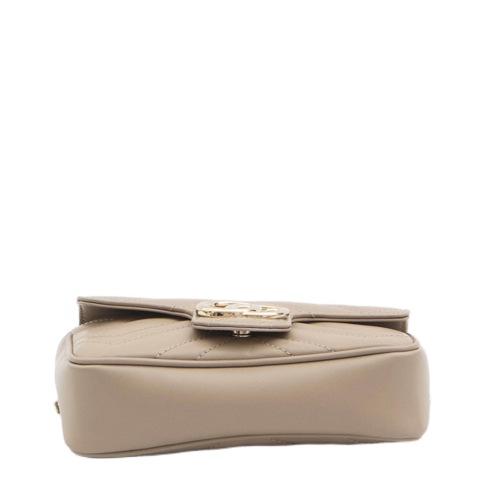 GG Marmont Mini Leather Bag - Beige - Image 3
