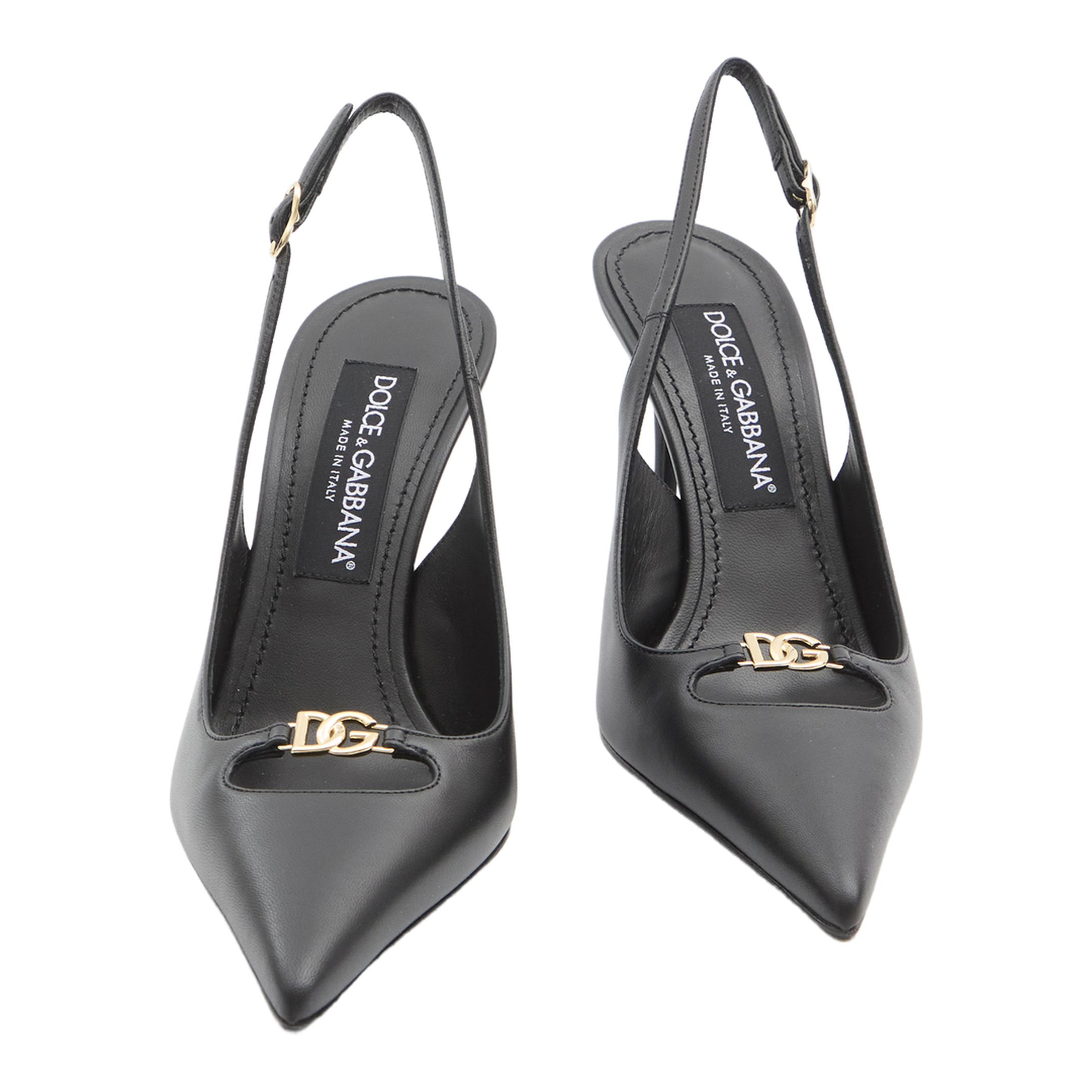Leather Pump With Metal Dg Logo - Image 5