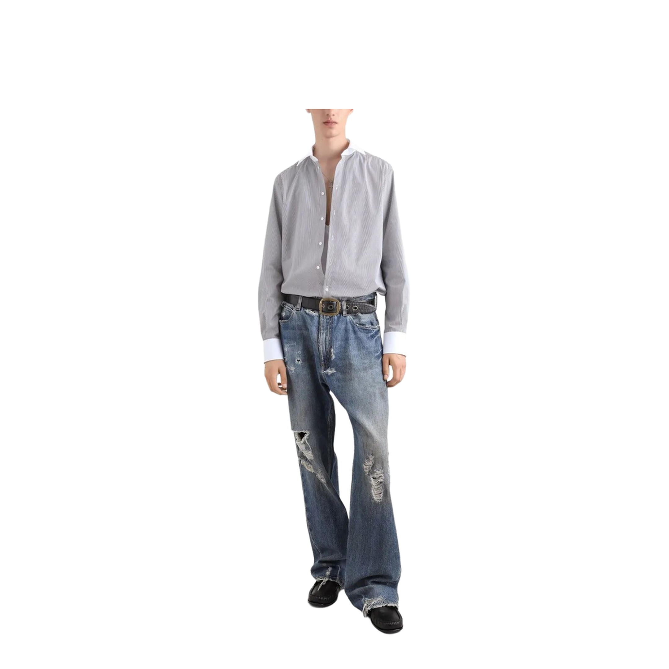 Striped Cotton Shirt - Image 2