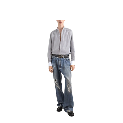 Striped Cotton Shirt - Image 2