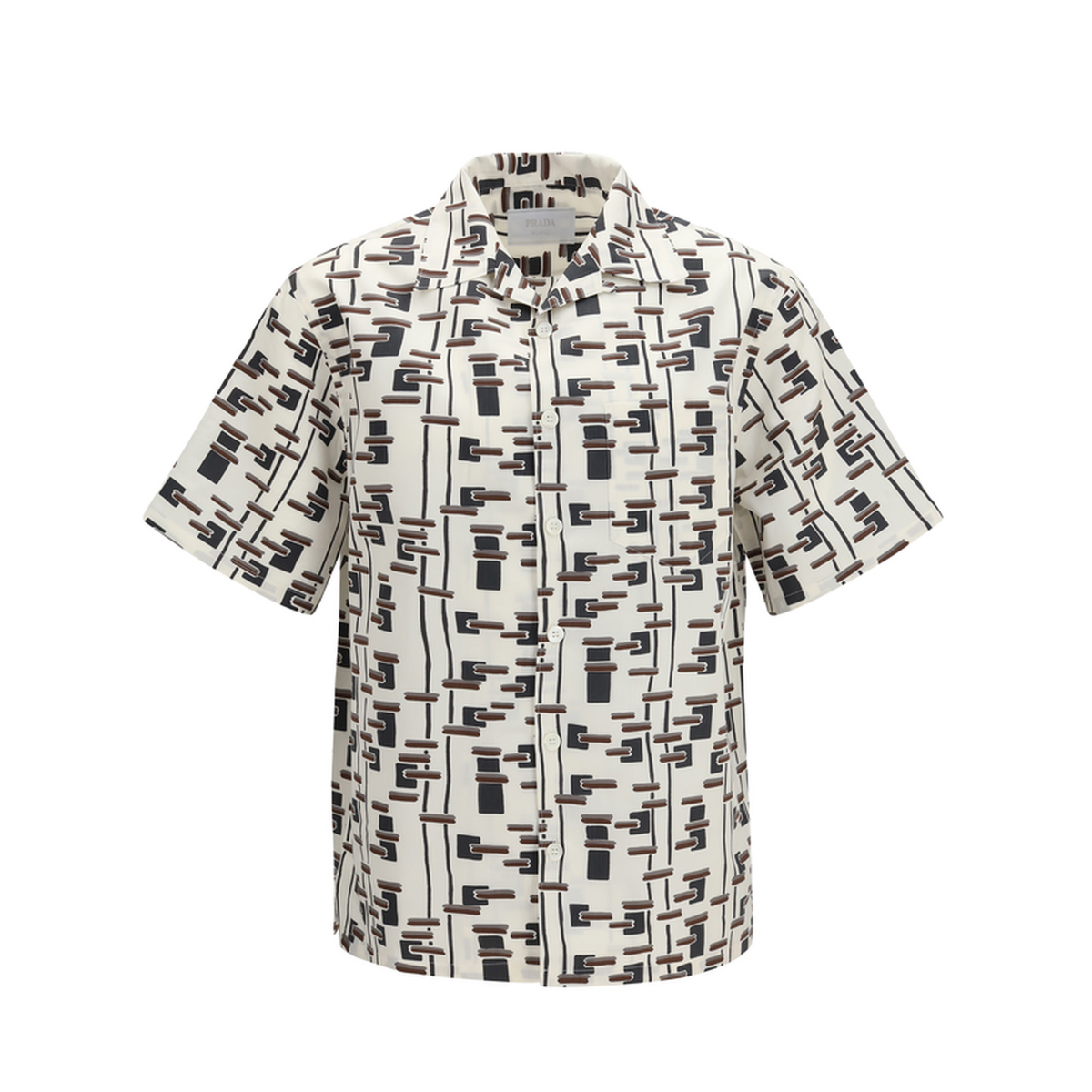 Patterned Bowling Shirt - Image 1