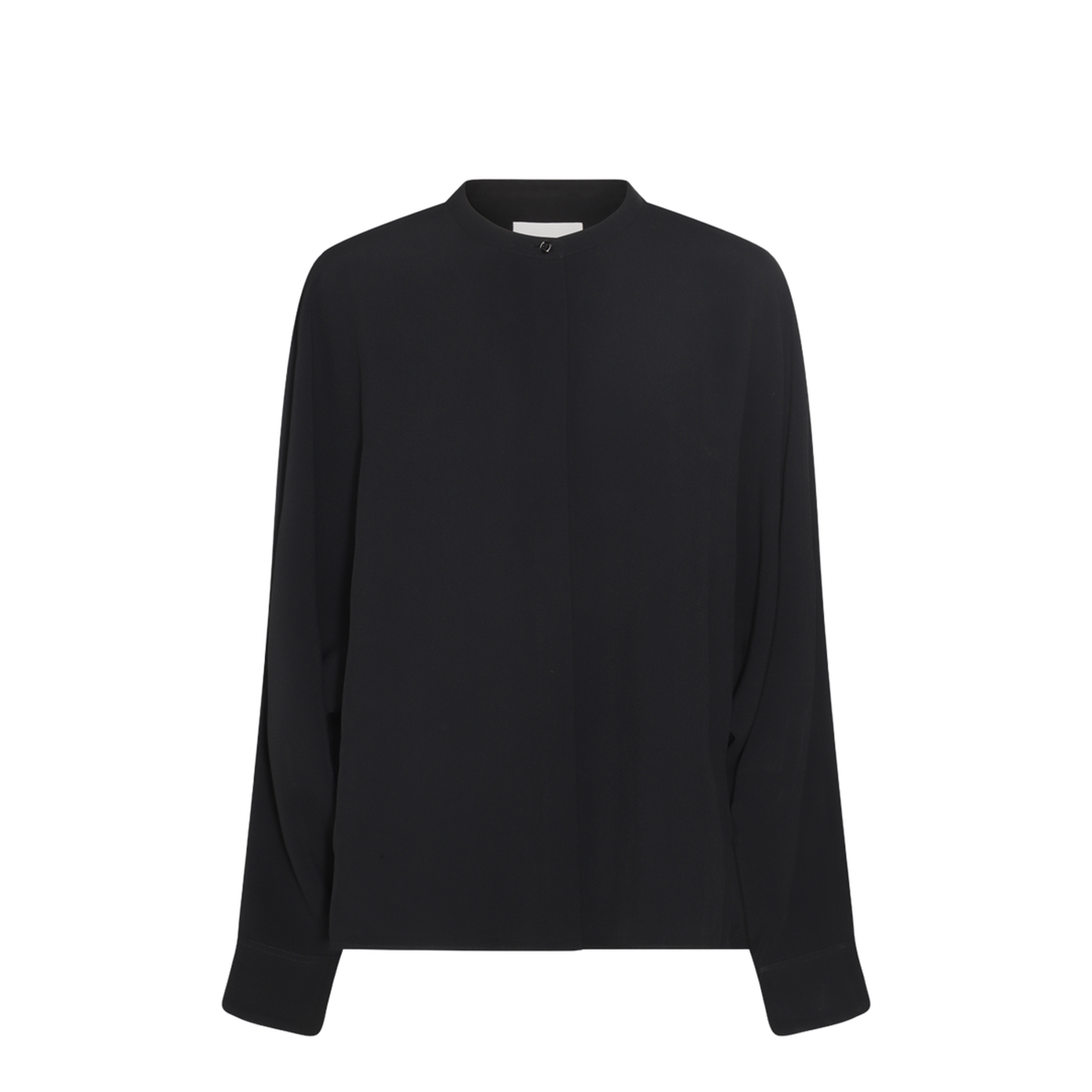 Black Viscose Blend Shirt - Image 1