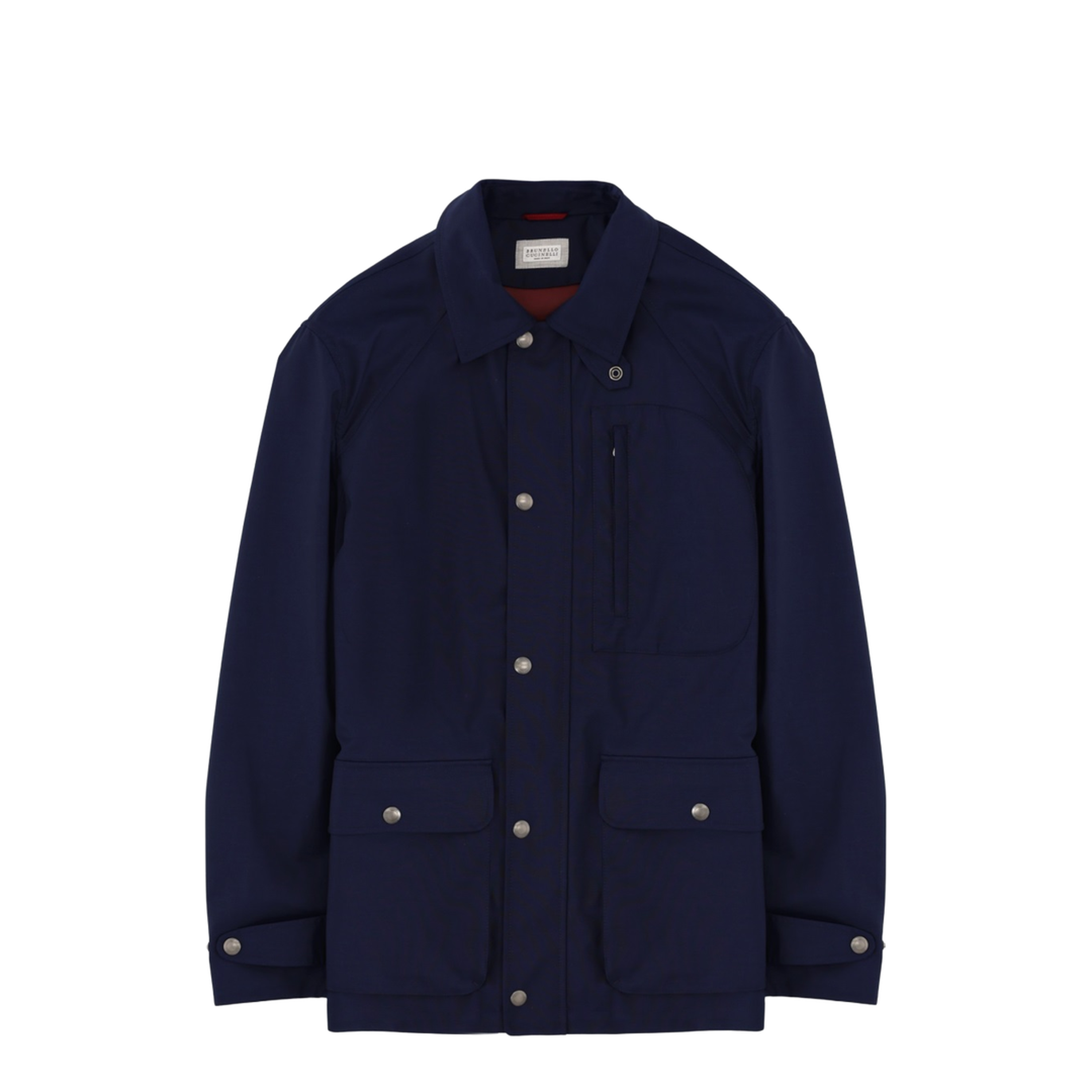Men's Crinkle Reps Jacket Navy Blue - Image 1