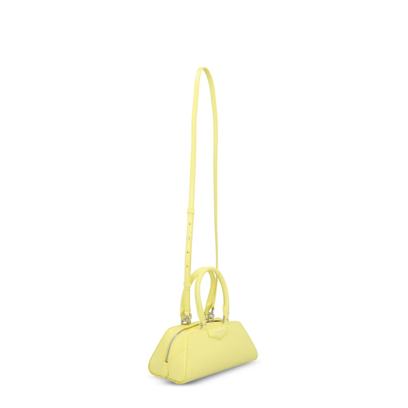 Antigona East-West Mini Bag Leather Acid Yellow - Image 3
