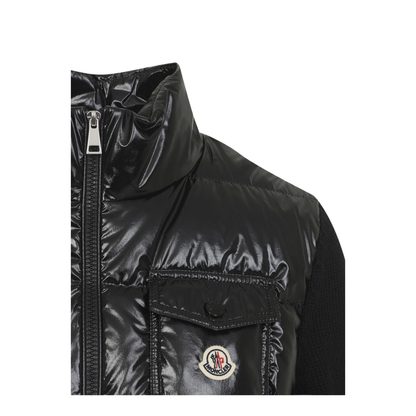 Padded Zip-Up Wool Cardigan - Image 2
