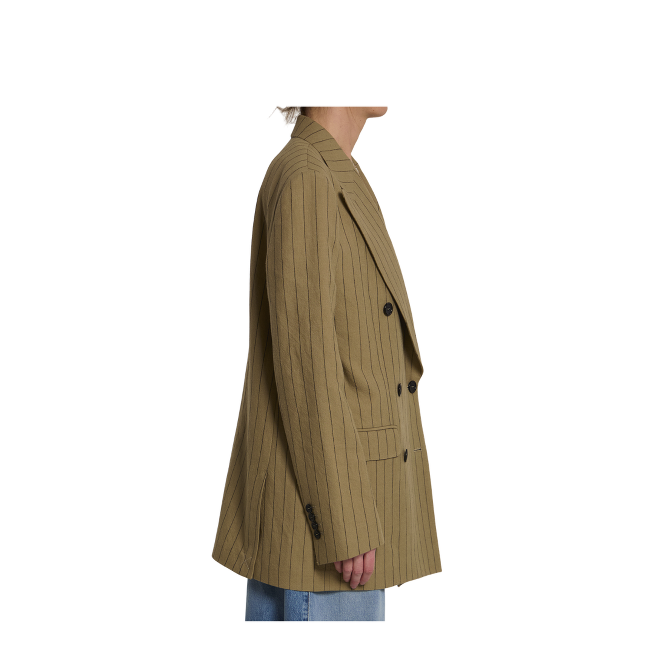Double-breasted linen jacket - Image 3