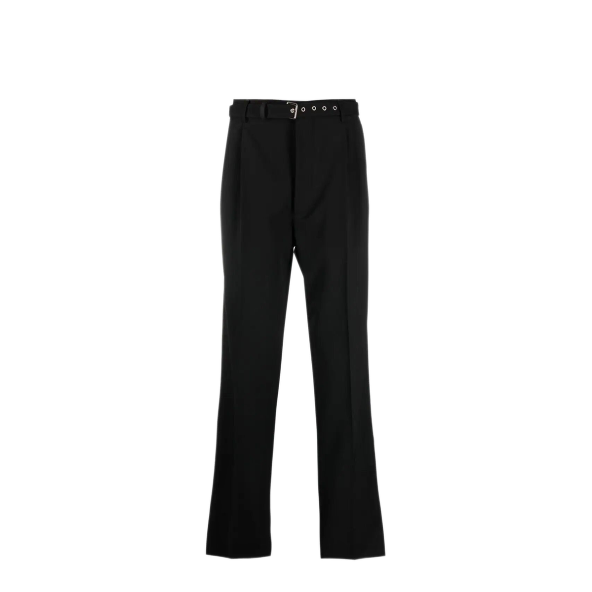 Belted Wool Straight-Leg Trousers - Image 1