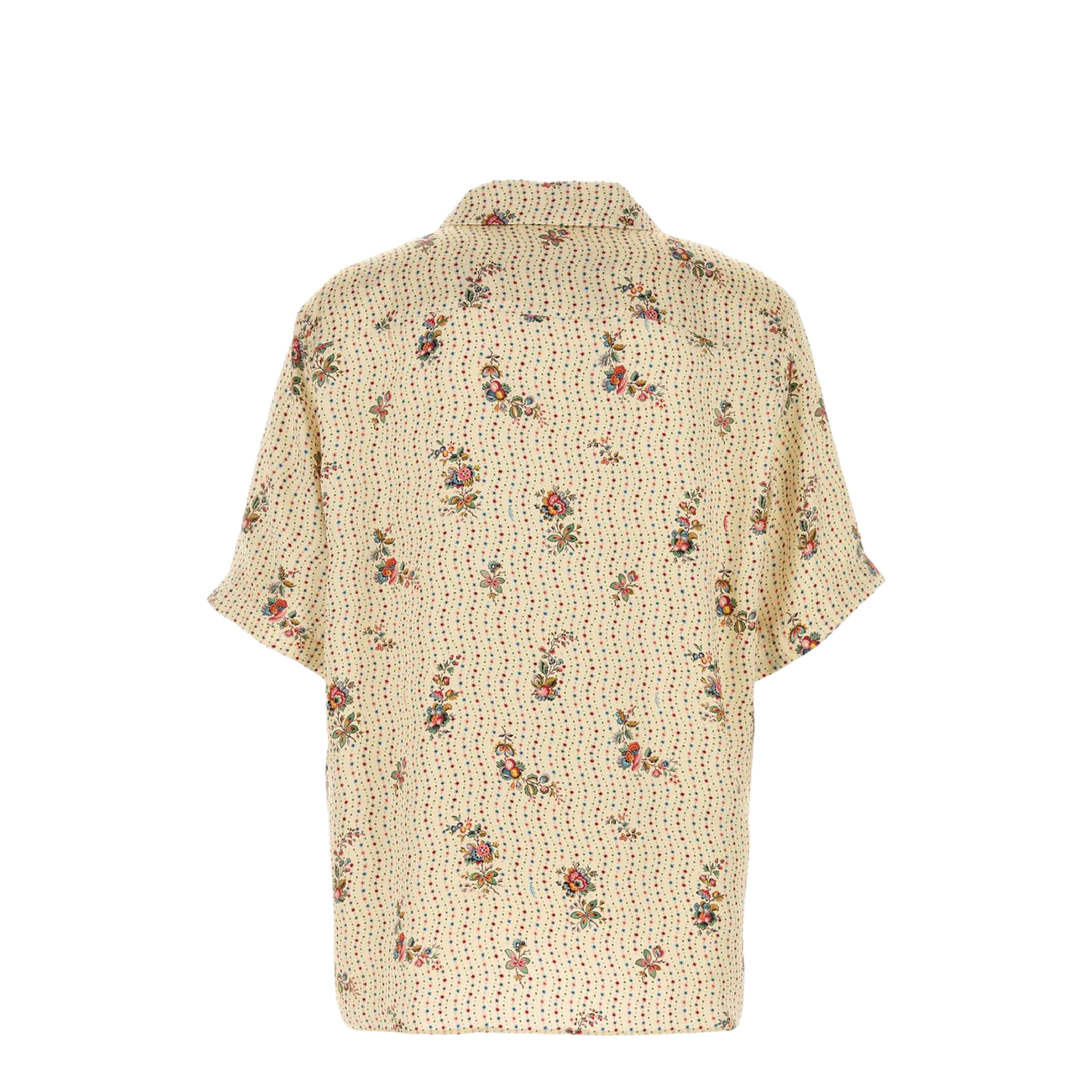 Bowling Shirt Satin Papier Floral - Image 5