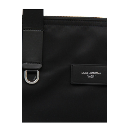 Adamo Large Polyamide Tote - Black - Image 2