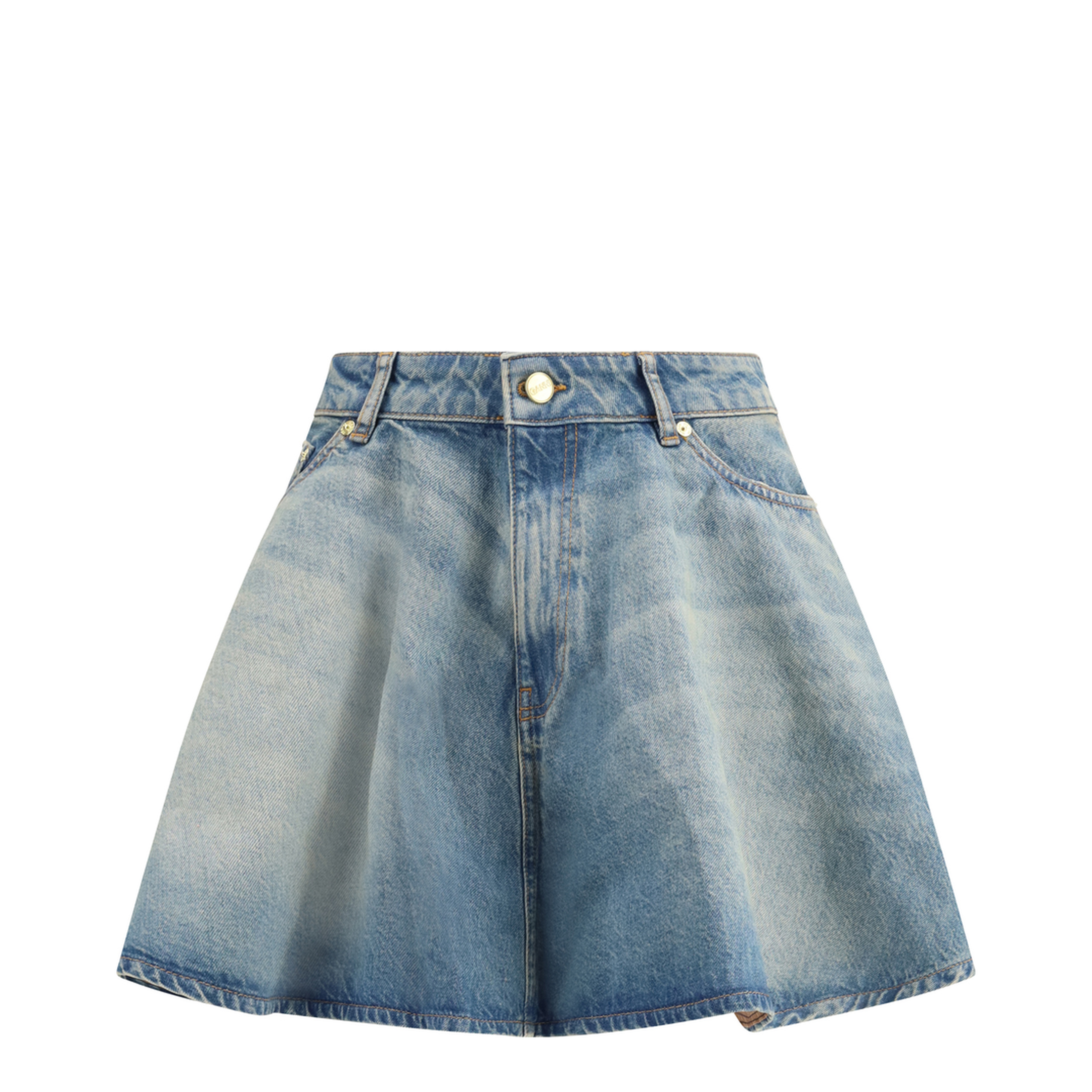 Denim Miniskirt - Image 1