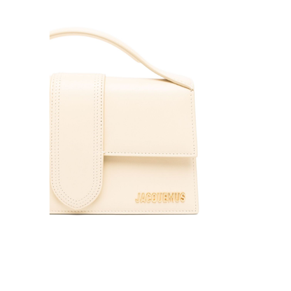 Le Grand Bambino Calf Leather Top-Handle Bag - Ivory - Image 5