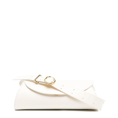 Cannolo Small Calfskin Shoulder Bag - Eggshell - Image 1