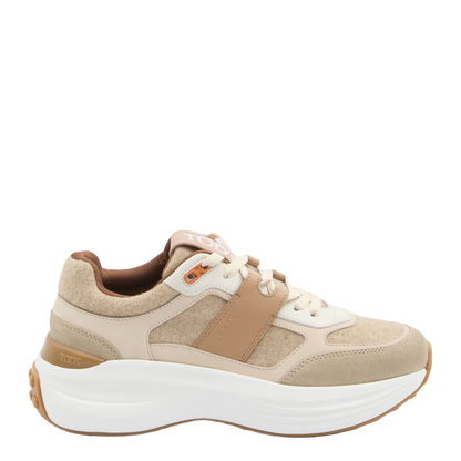 Sneakers in Fabric and Suede Leather - Image 1