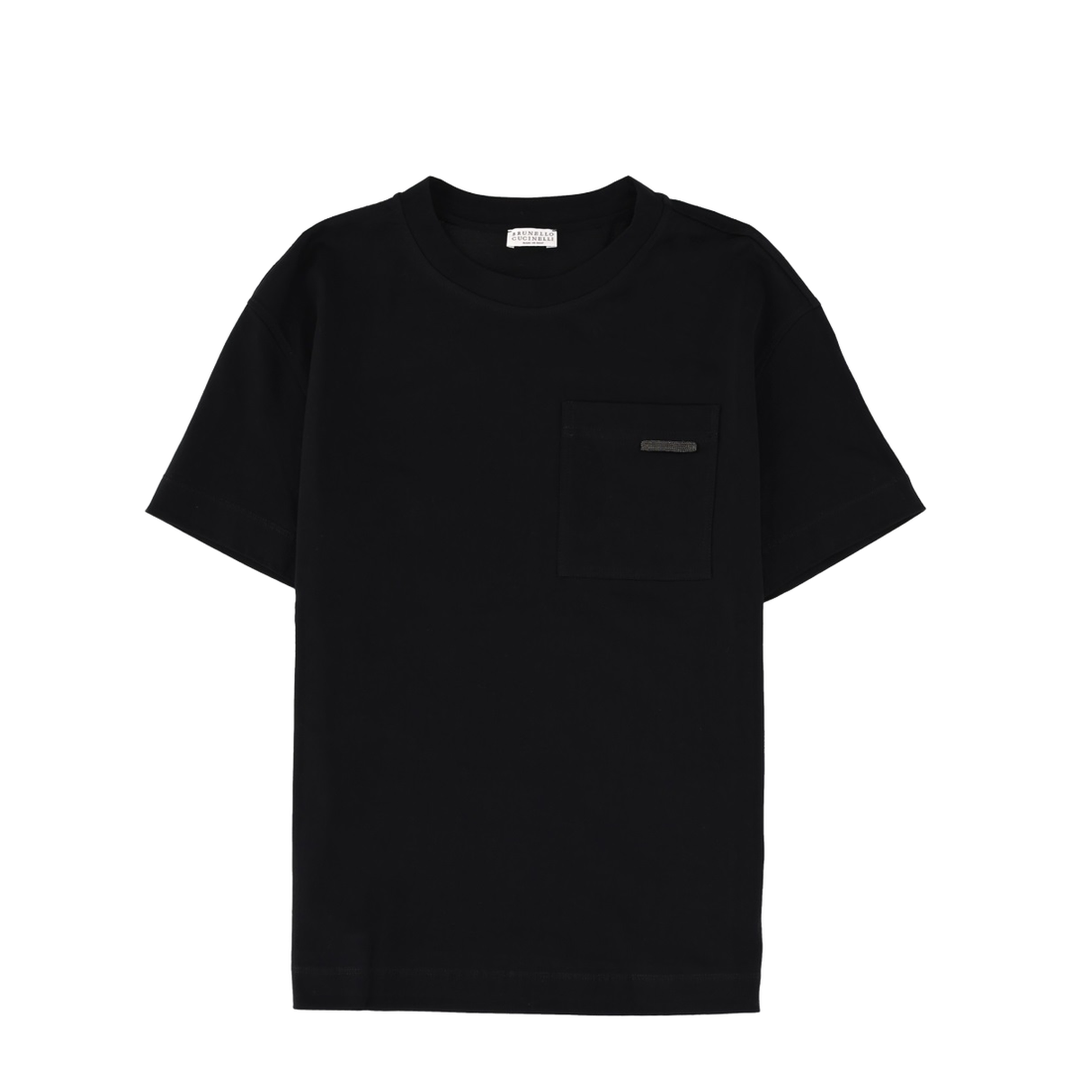 Black Cotton T-Shirt - Image 1
