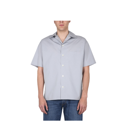 Grey Poplin Shirt - Image 1