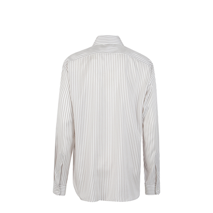 Vanda Shirt White in Silk - Image 2