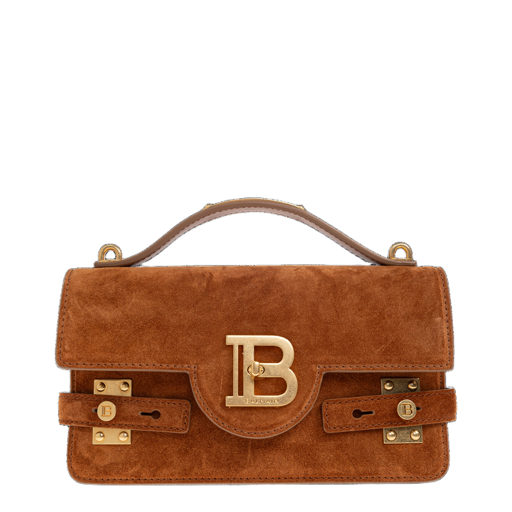 B-Buzz Shoulder 24 Suede Bag - Brown - Image 1