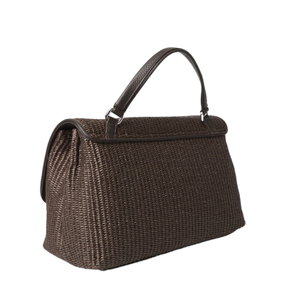 Postina Baby Wicker Top-Handle Bag - Brown Sottobosco - Image 3