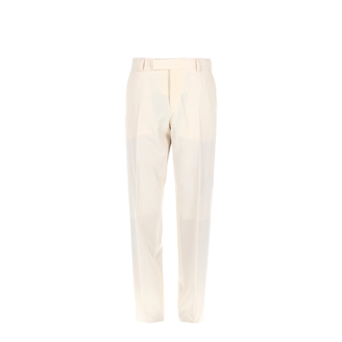 Beige Wool Gabardine Trousers - Image 1