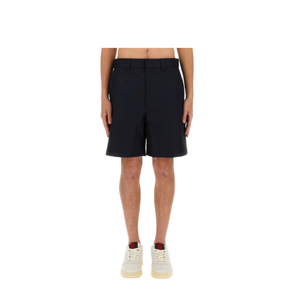 Double Cotton Twill Shorts - Image 1