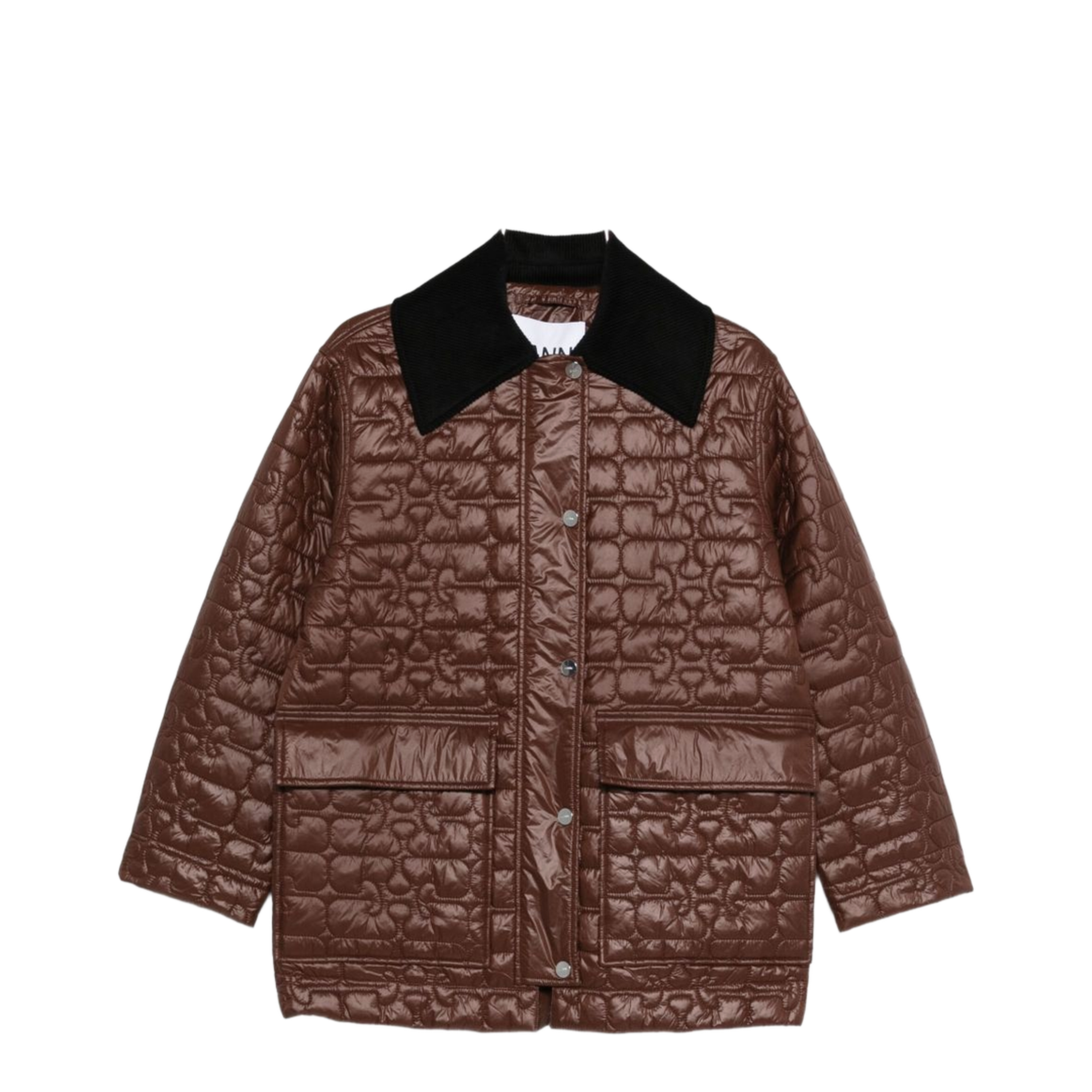 Brown Recycled Nylon Jacket - Image 1
