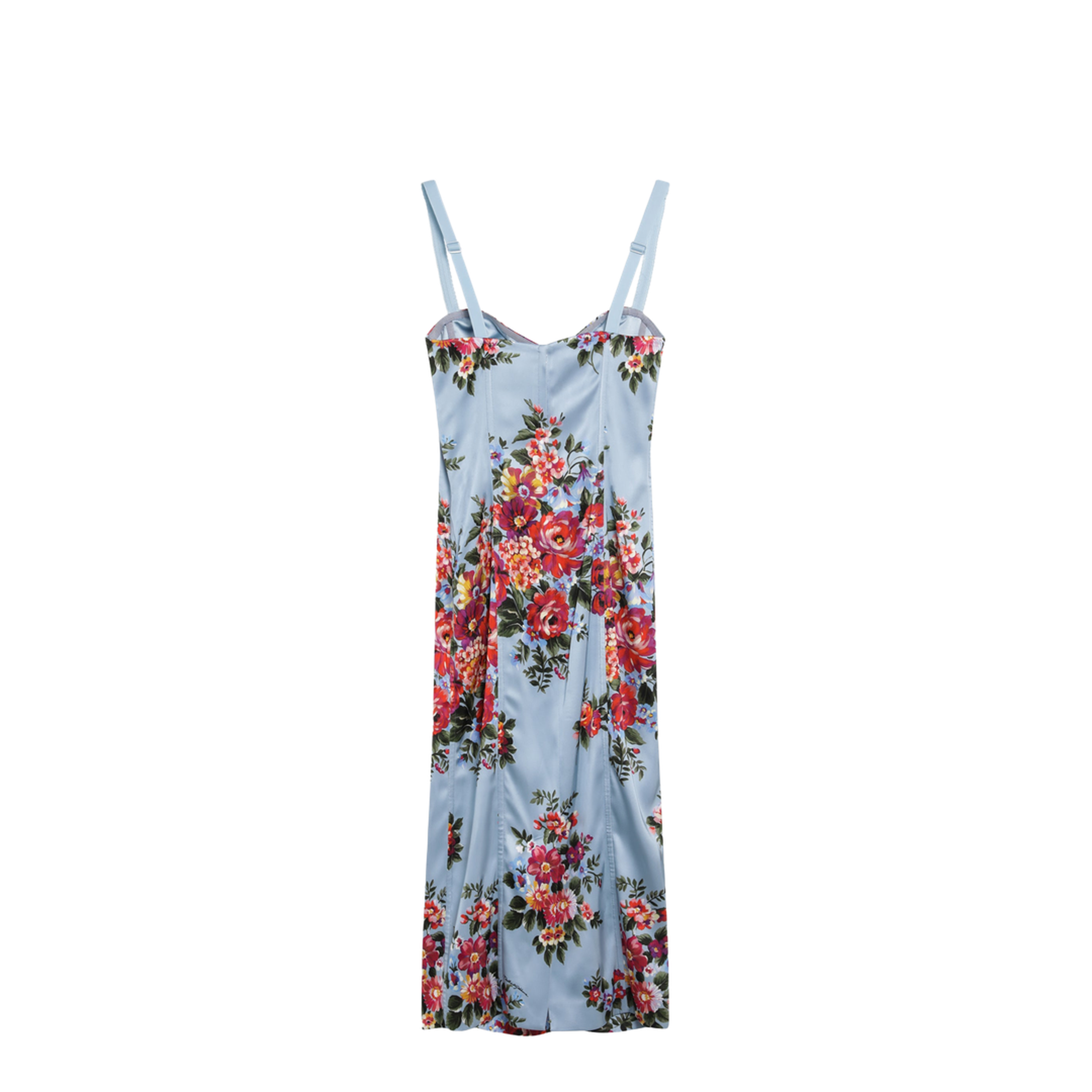 Midi Dress in Twill with Floral Print - Image 2
