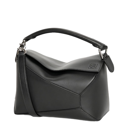 Puzzle Edge Small Calfskin Crossbody - Slate Grey - Image 2