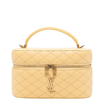 GABY Vanity in Lambskin in Yellow - Image 1