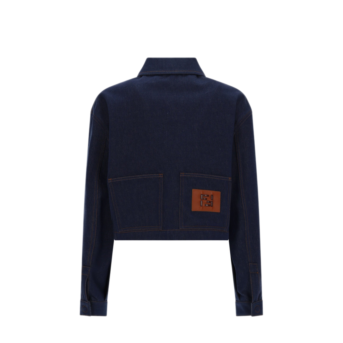 Cropped Denim Jacket - Image 3