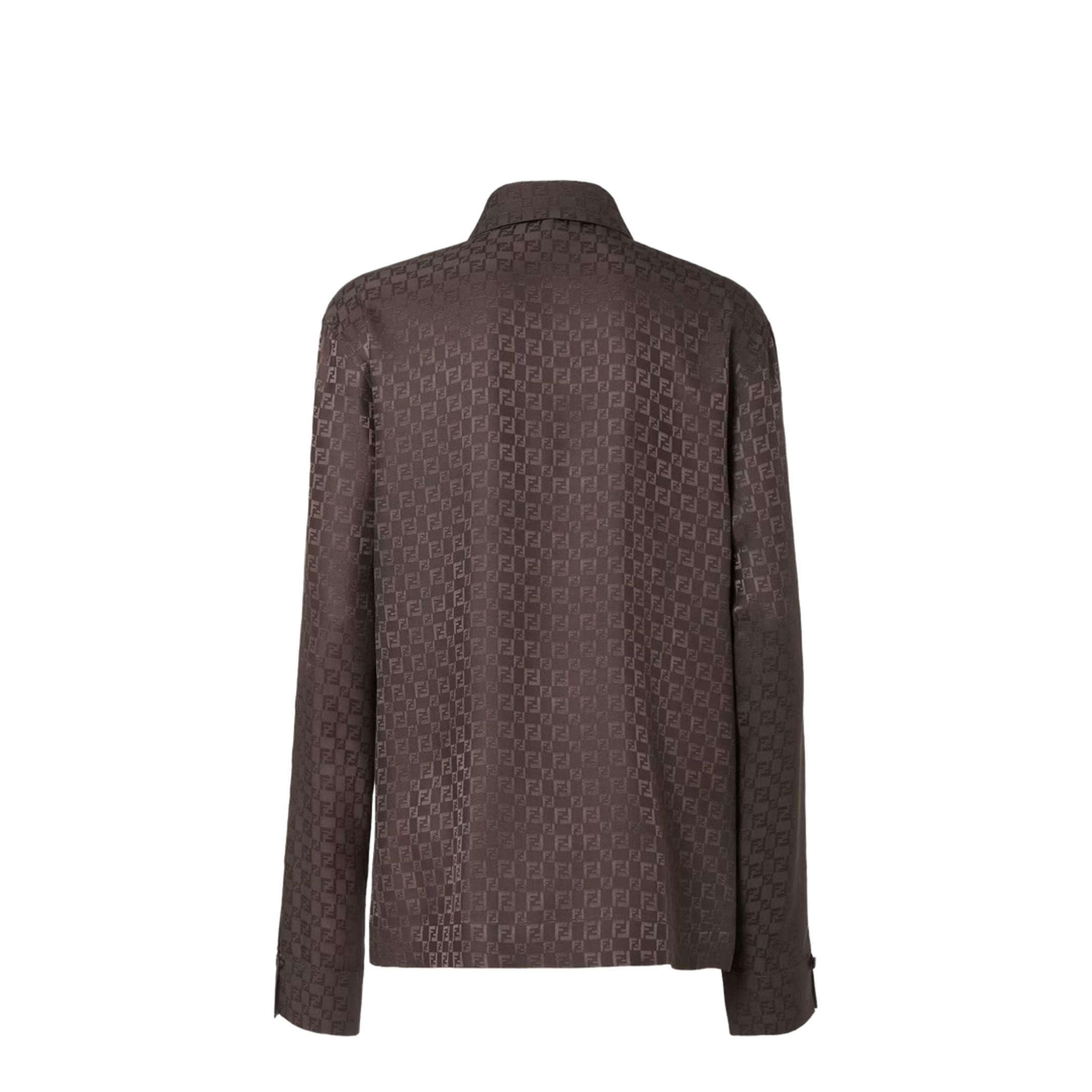 Shirt Silk Brown - Image 3