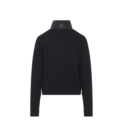 Padded Zip-Up Wool Cardigan - Image 3