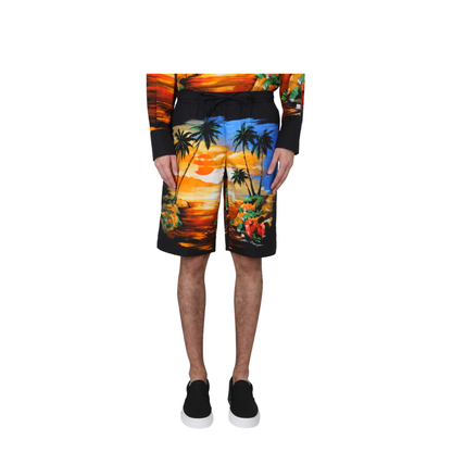 Bermuda Shorts with Hawaii Print - Image 1