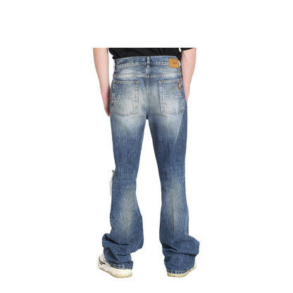 Ripped-Knees Bootcut Jeans - Image 4
