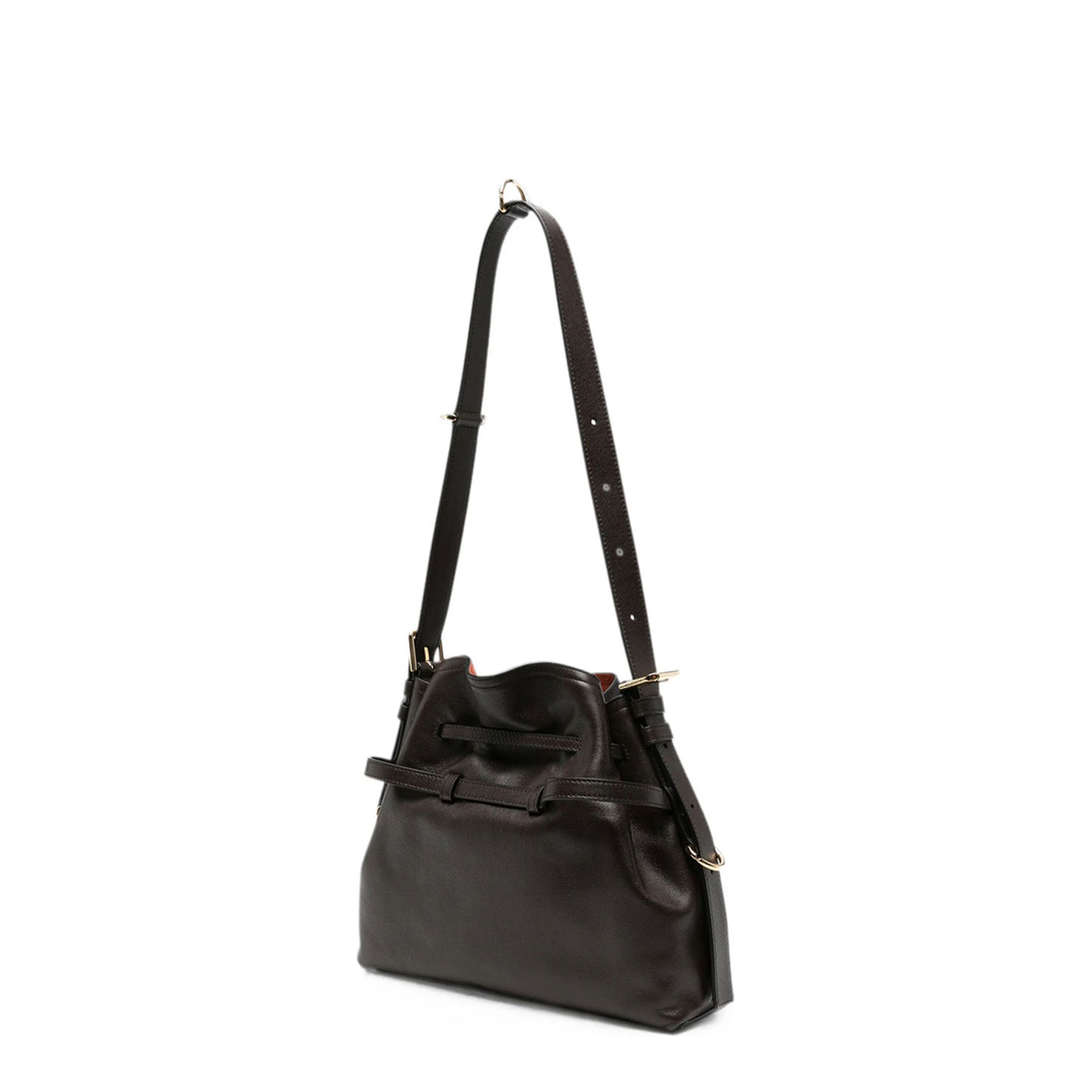 Small Voyou Bucket Bag in Shiny Leather - Image 3