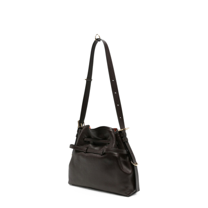 Small Voyou Bucket Bag in Shiny Leather - Image 3