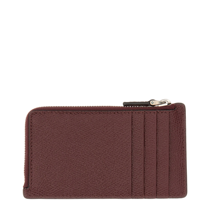 Credit Card Holder VLogo Signature in Grain Leather - Image 3