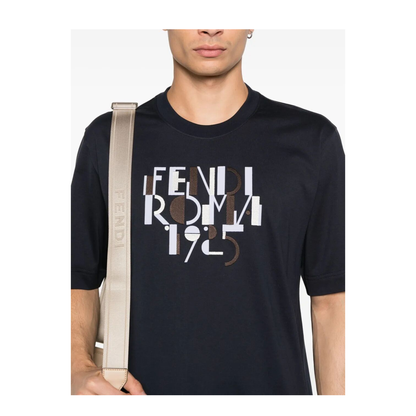 Roma 1925 Print Cotton T-Shirt - Image 4