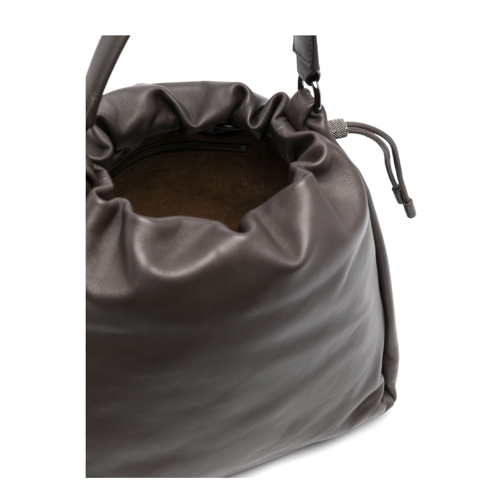 Bucket Mellow Leather Handbag - Image 3