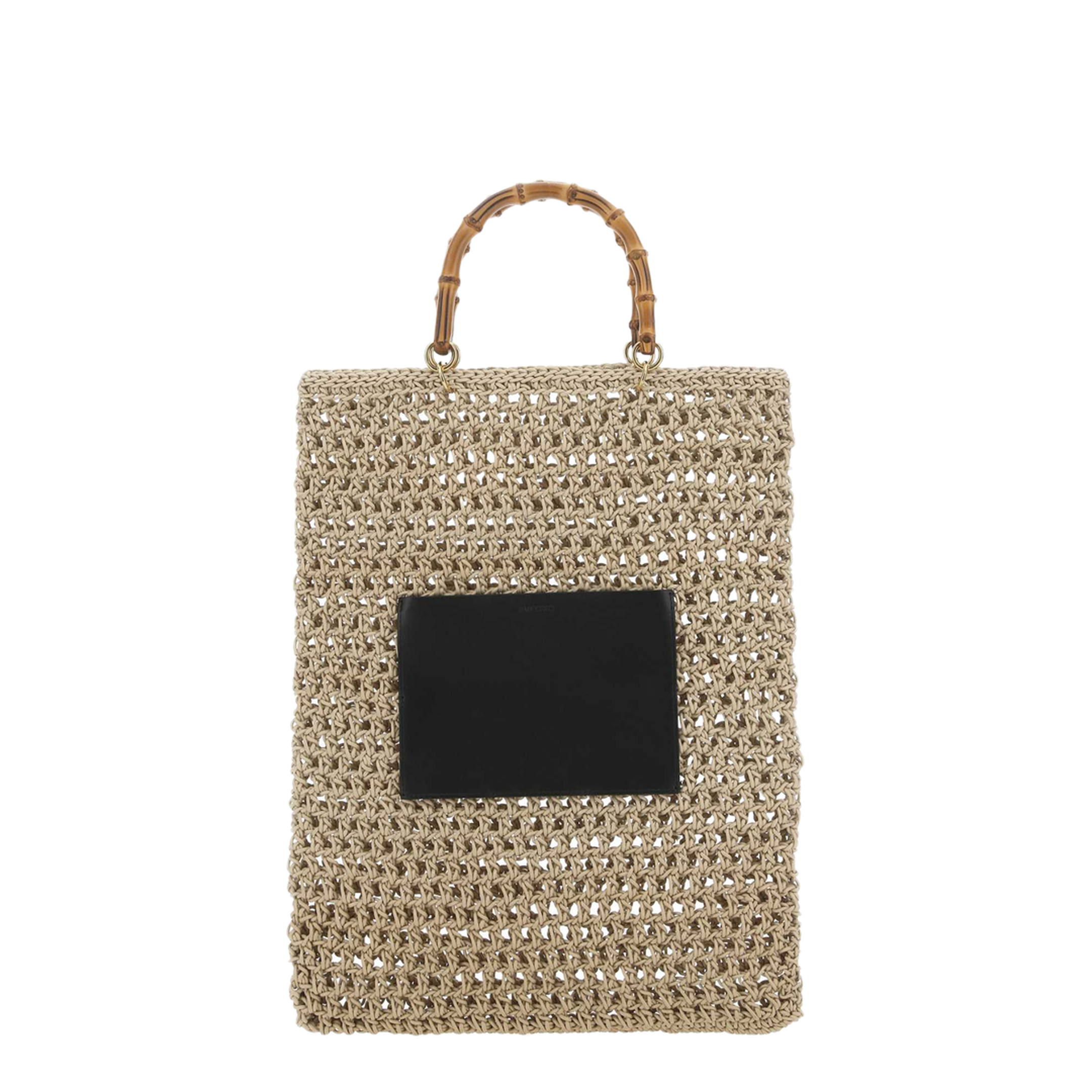 Beige Rope Medium Shopping Bag - Image 2