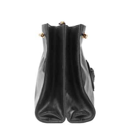 Cabine Calf Leather Shoulder Bag - Black - Image 2