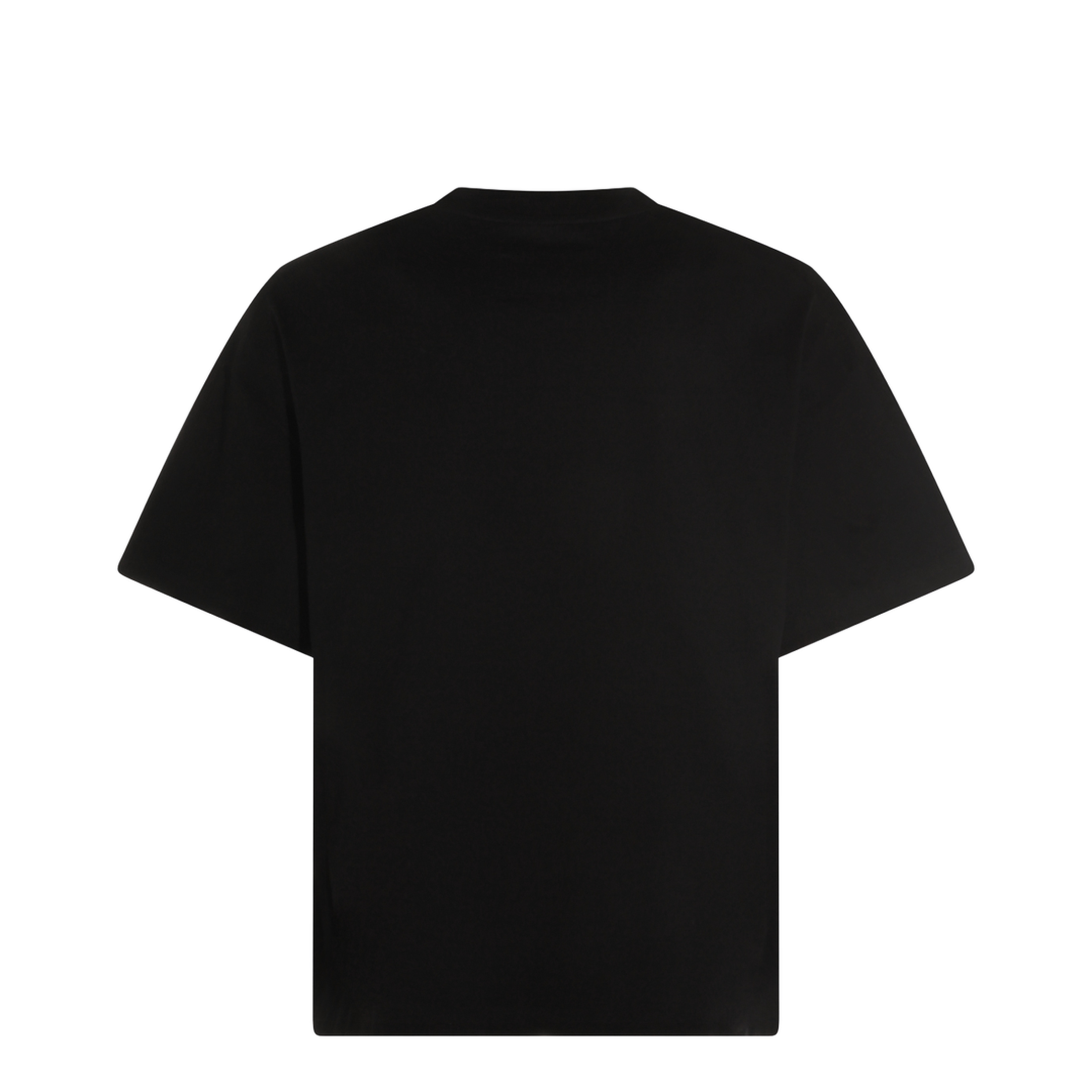 Men's Logo Letter Cotton T-Shirt Black - Image 4