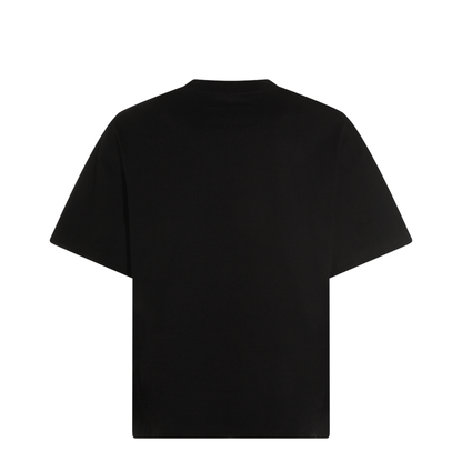 Men's Logo Letter Cotton T-Shirt Black - Image 4