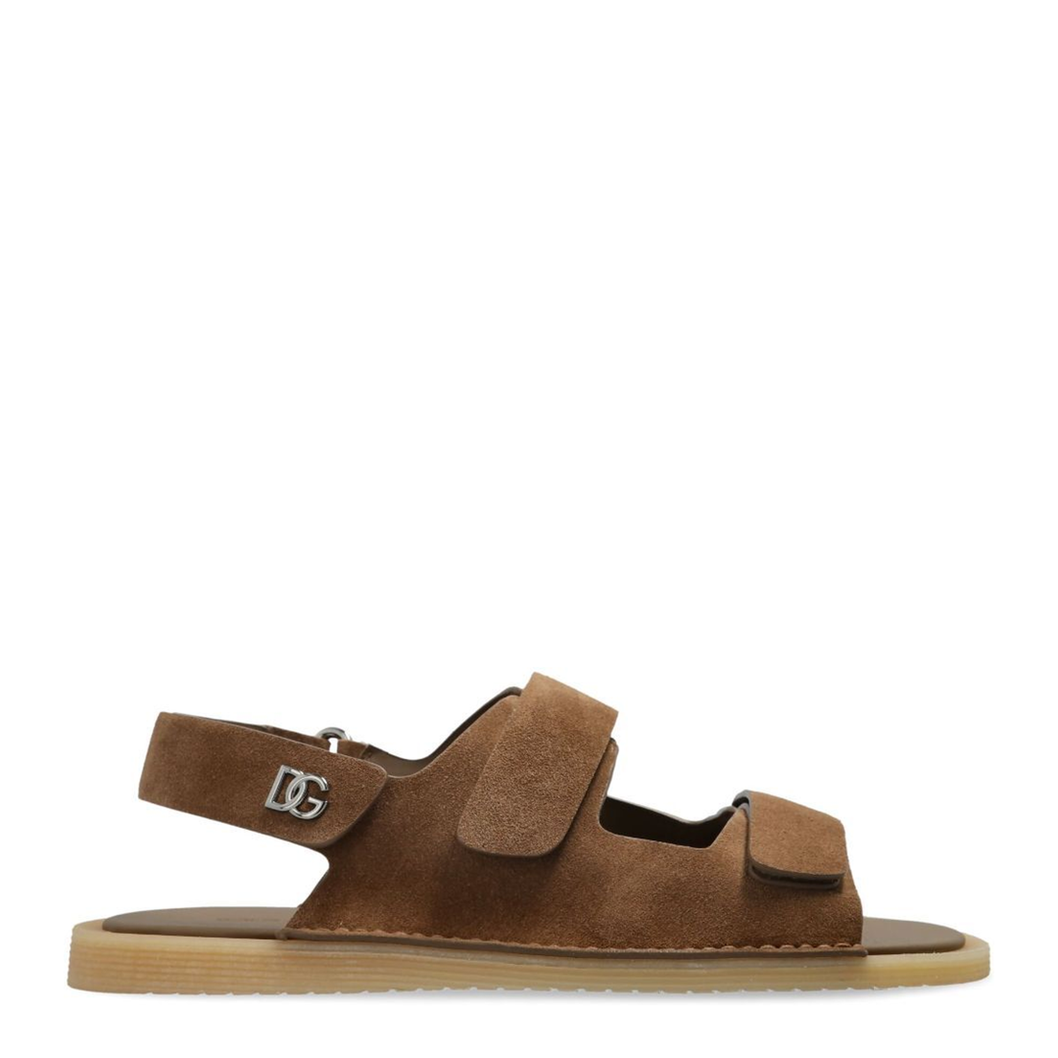 Touch-Strap Suede Sandals - Image 1