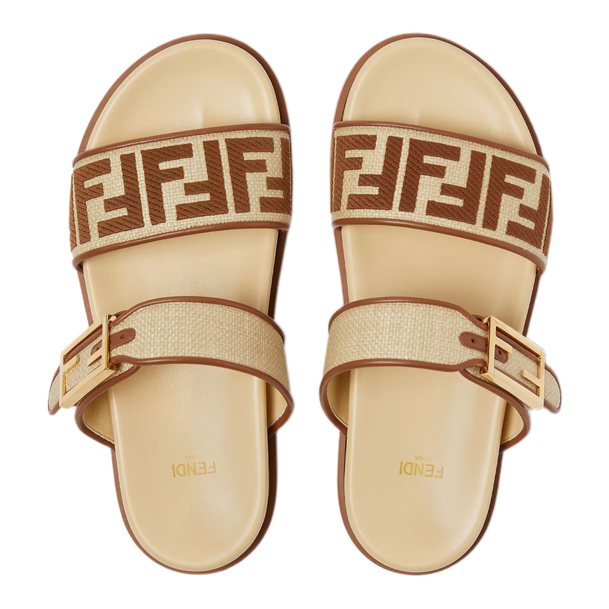 Slide Feel In Rafia Beige - Image 4