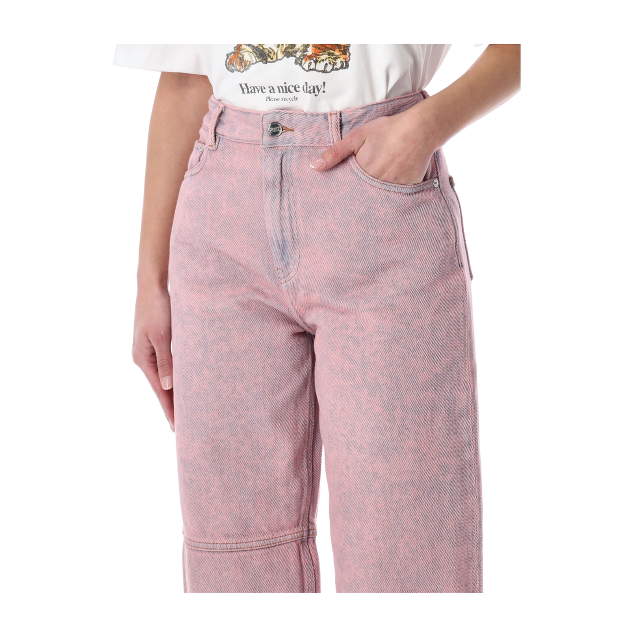 Starry Washed Pink Jeans - Image 3